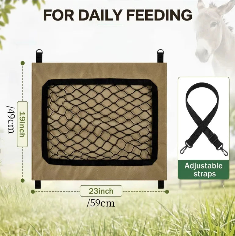 Portable Large Volume Horse Hay Feeding Bag – Stable & Barn Supplies