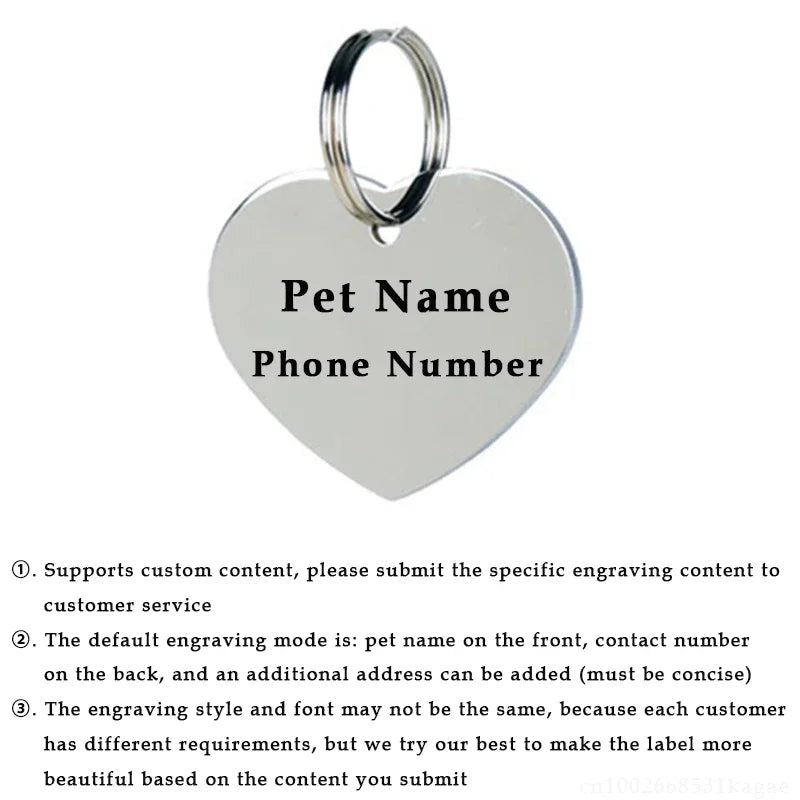 Personalized Dog Nameplate Cat Name ID Tags - ProPawPet.com