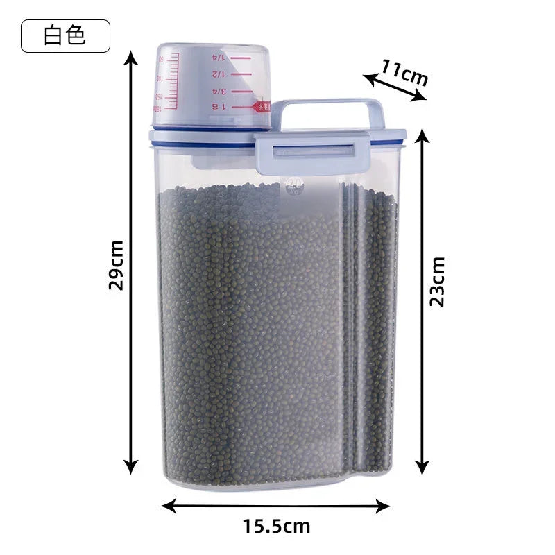 Cat & Dog Food Storage Container Sealed Moisture Proof Plastic – Cat Supplies