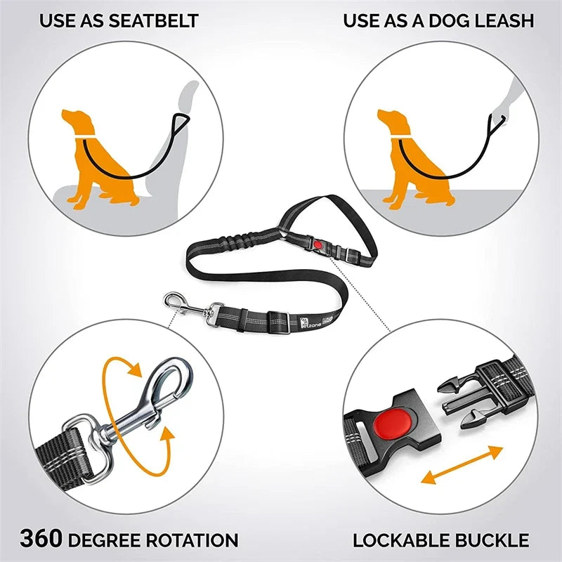 Reflective Pet Dog Car Seat Belt Puppy Dog - ProPawPet.com