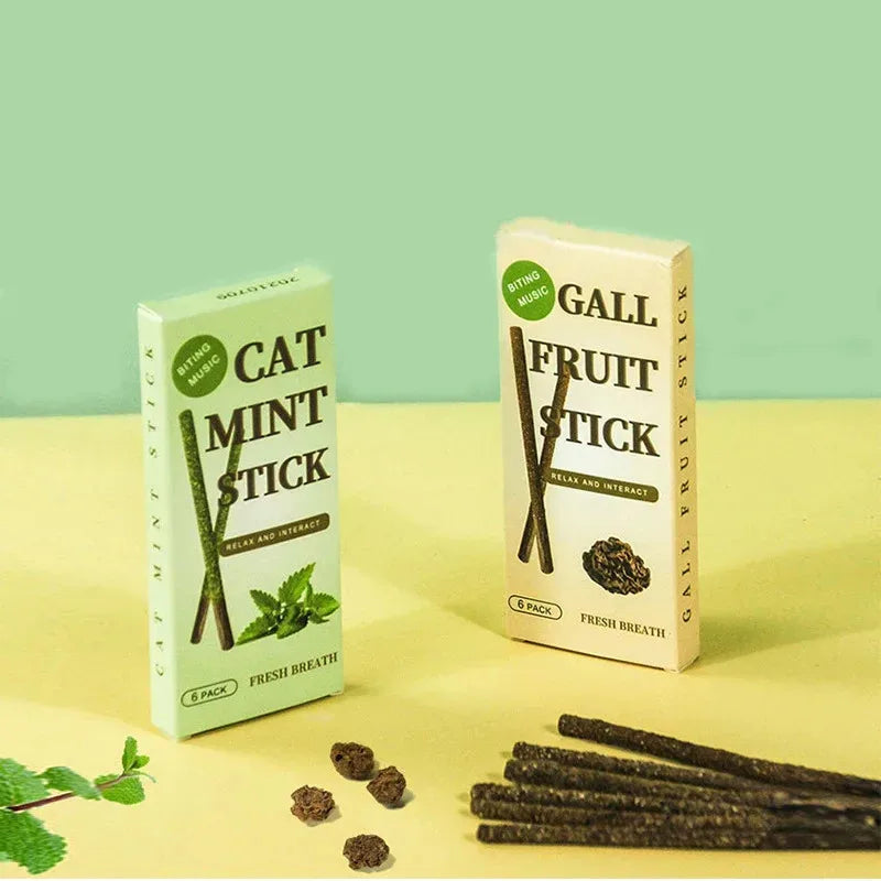 6-24Pcs Natural Matatabi Cat Stick Mint - ProPawPet.com