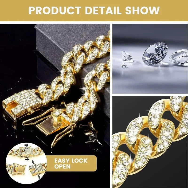 1-3pcs Dog Chain Diamond Dog Collar Walking - ProPawPet.com