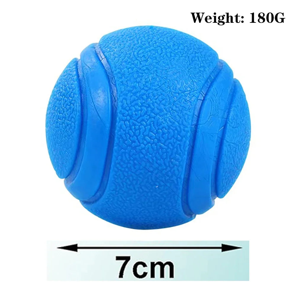 Rubber Pet Solid Elastic Toy Ball – 6 Colors
