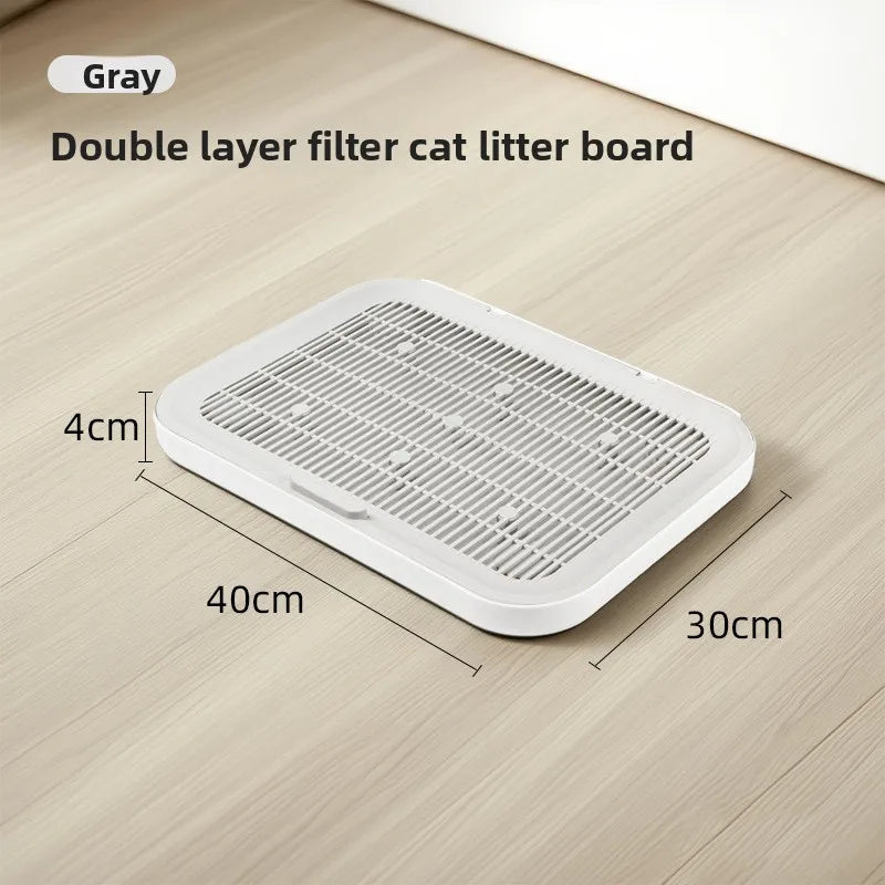 Large Cat Litter Pad Double Layer PP Washable Non Slip – Cat Supplies