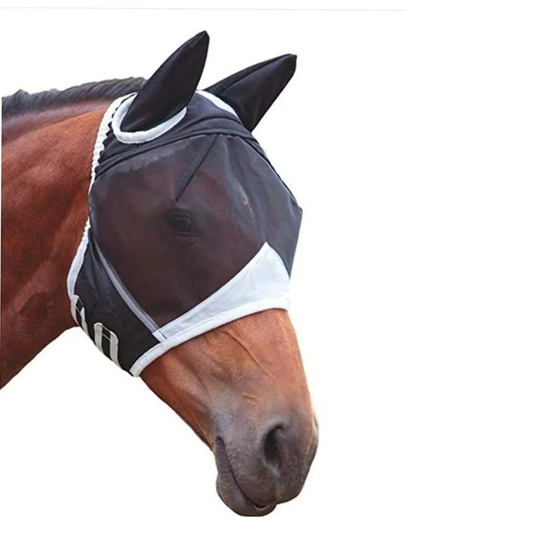 Horse Fly Mask with Breathable Mesh Elastic Design – 6 Colors