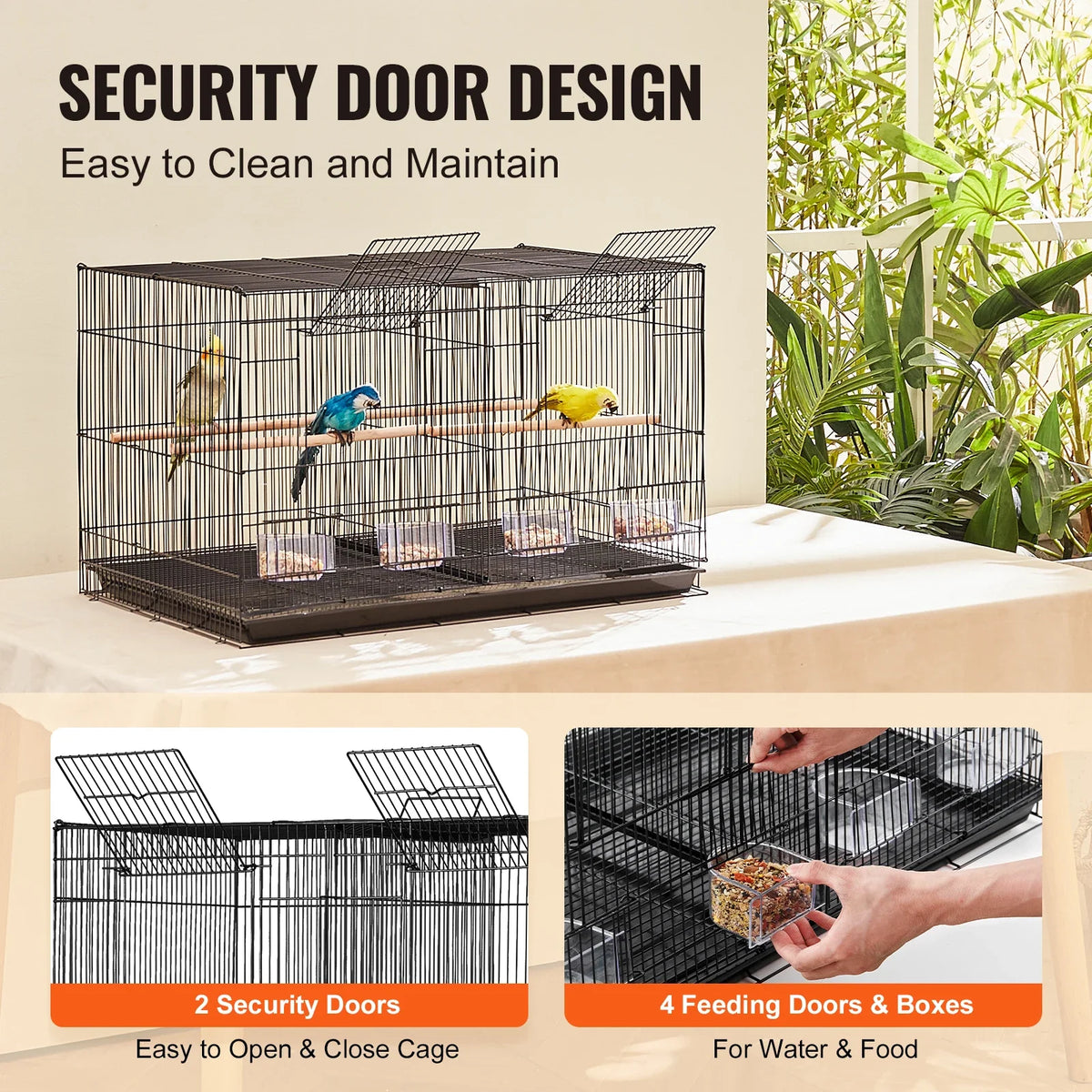 SucceBuy 30In Flight Bird Cage Stackable - ProPawPet.com