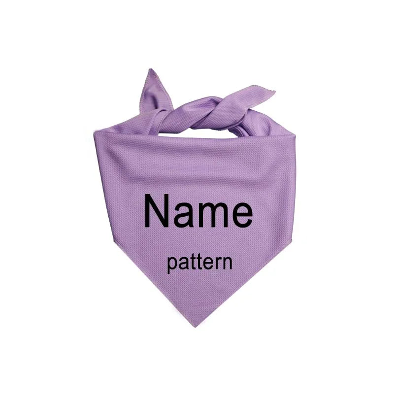 Customizable Personalized Name ID Pet Bandana Dog & Cat Scarf – 16 Colors