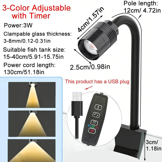 USB 3W South American Aquarium Spotlight - ProPawPet.com
