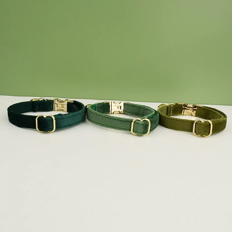 Velvet Cat Collar Bowknot Personalized - ProPawPet.com