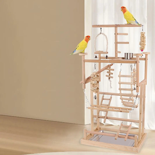 Pet Parrot Playstand,Wood Bird Perches - ProPawPet.com