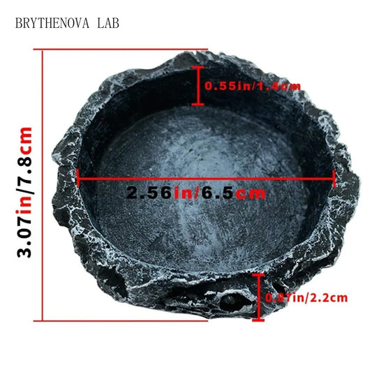 Simulated Stone Reptile Feeding Bowls Resin - ProPawPet.com