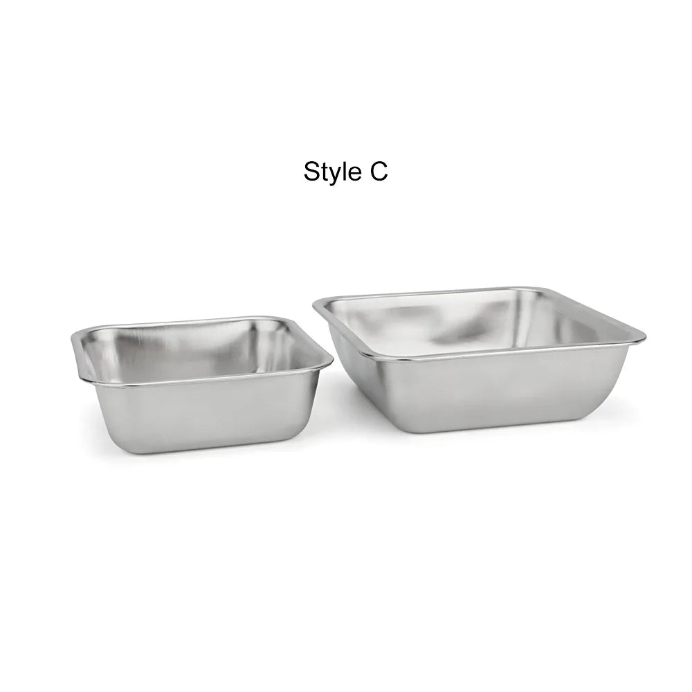 Rectangular Round Dog Cat Stainless Steel - ProPawPet.com