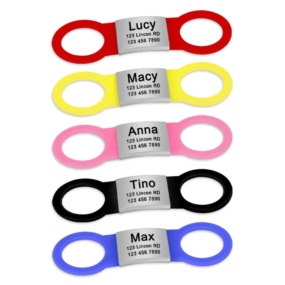 Nameplate Engraved Id Tag Dog Cat Collar - ProPawPet.com