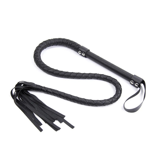 120cm Leather Weave Handle Snake Whip Horse - ProPawPet.com