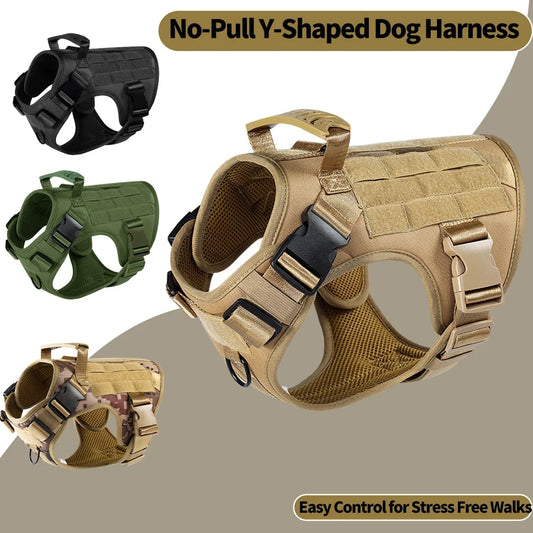 Dog Tactical Harness Vest Pet Dog Harness - ProPawPet.com