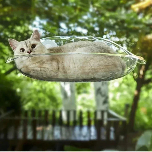 Transparent Cat Window Perch Hammock with Strong Suction Cups
