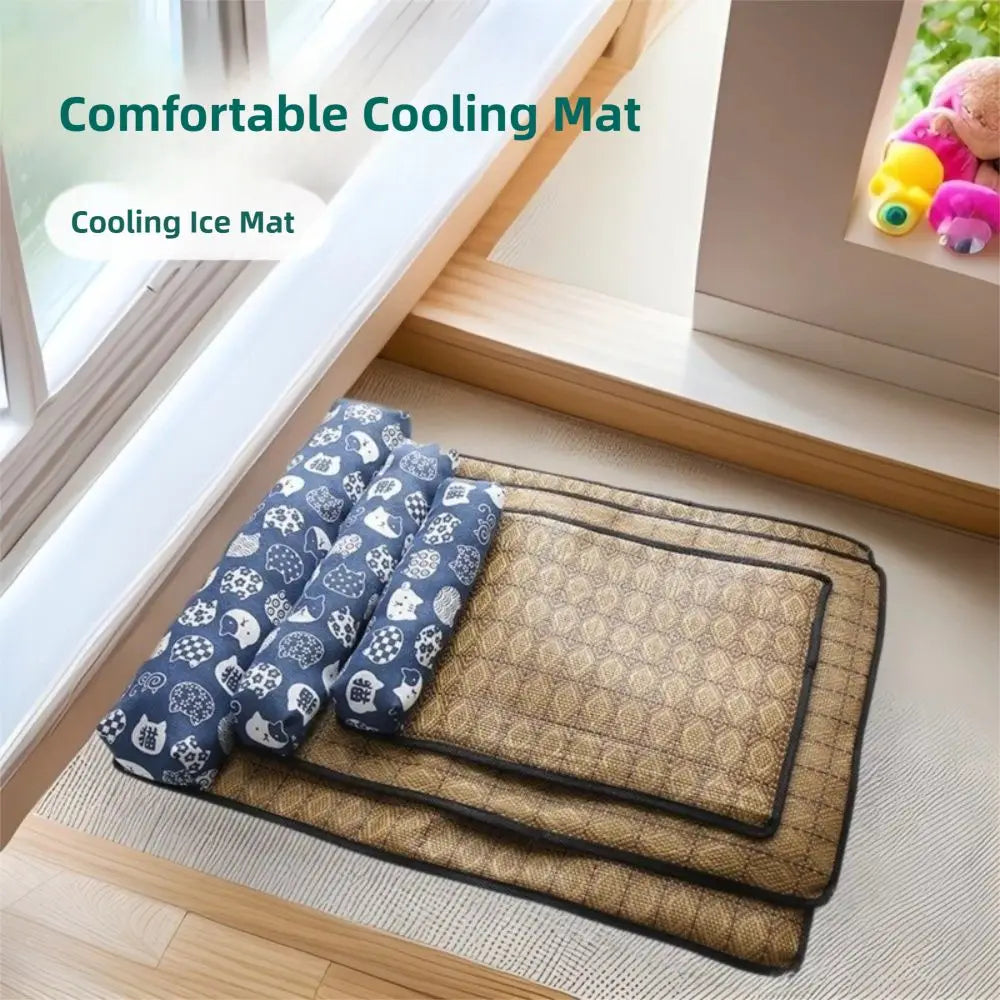 Safe Cute Print Pet Cooling Mats Washable - ProPawPet.com