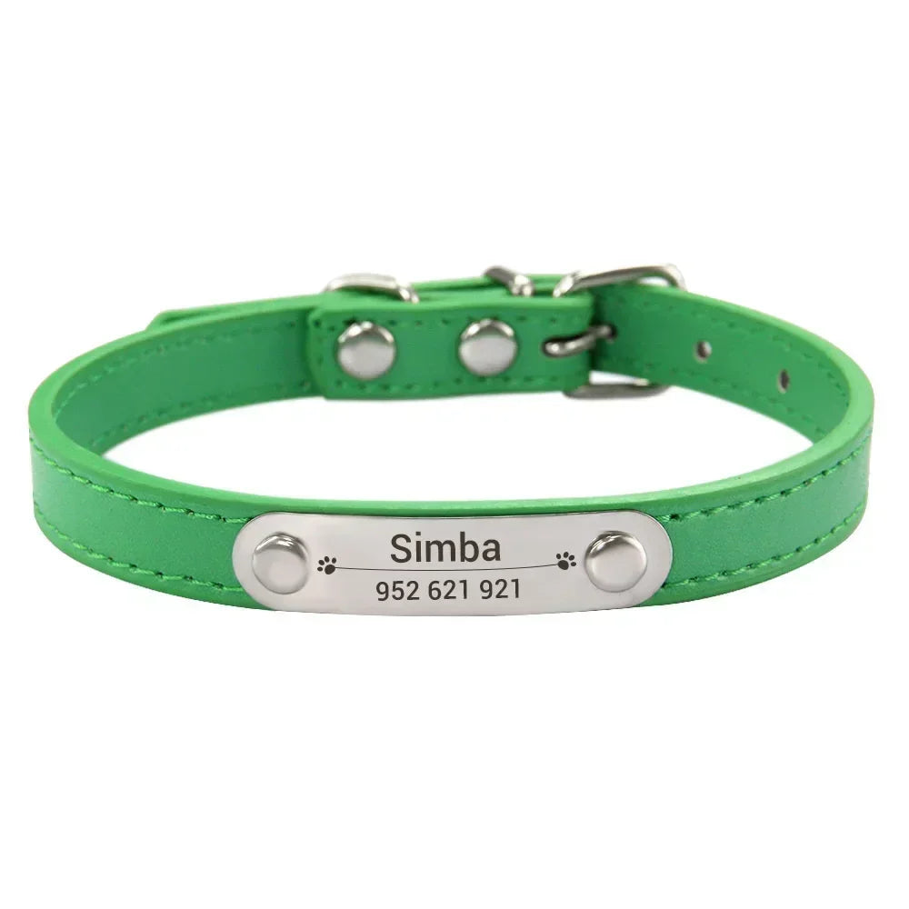 Personalized Dog Collar Name Carved ID - ProPawPet.com