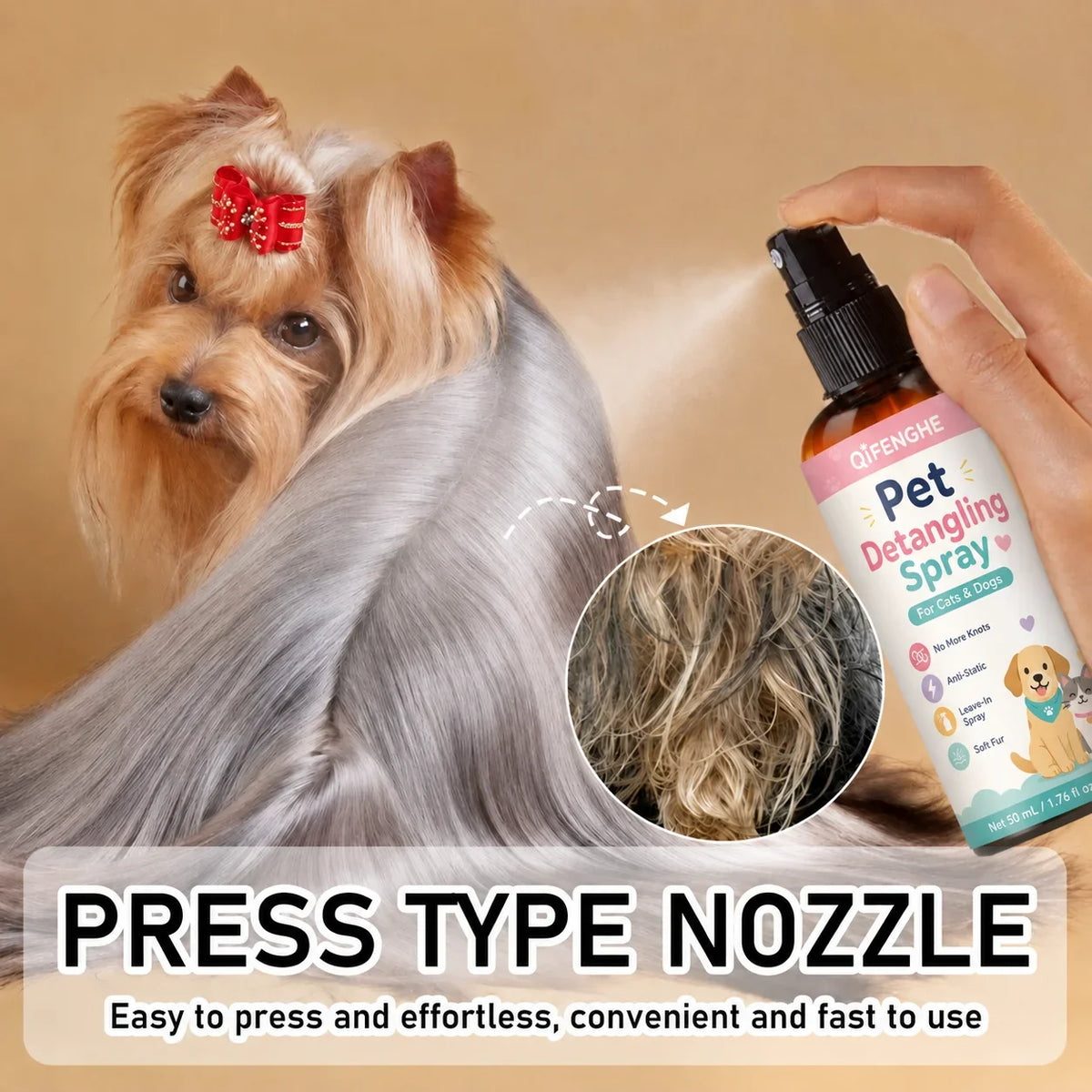 Pet Hair Detangler and Dematting Spray for - ProPawPet.com
