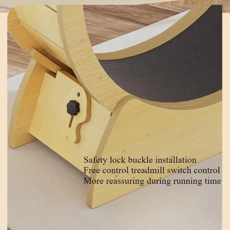 Solid Wood Cat Treadmill with Silent - ProPawPet.com