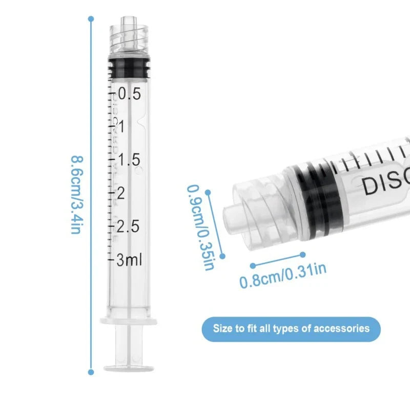 20 50 100Pcs 3ml Luer Lock Syringes - ProPawPet.com