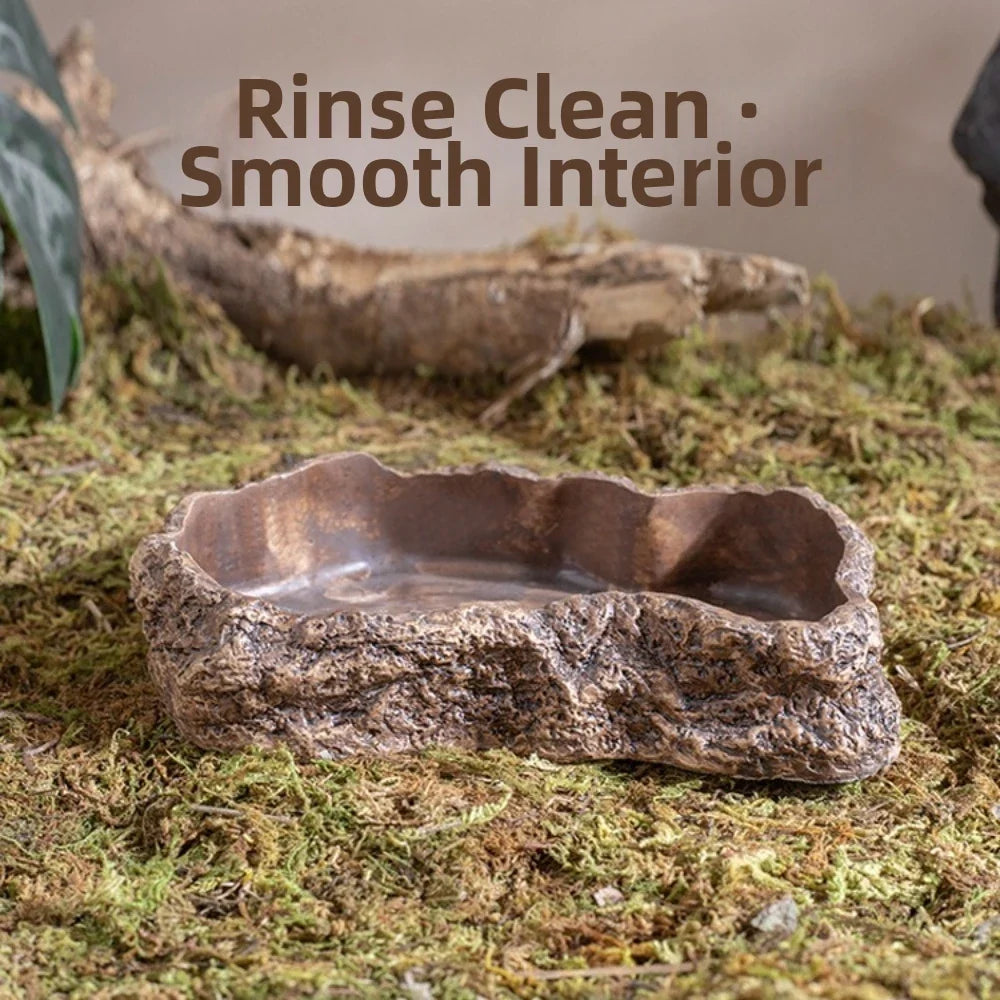 Simulated Rock Reptile Food Bowl Multiple - ProPawPet.com