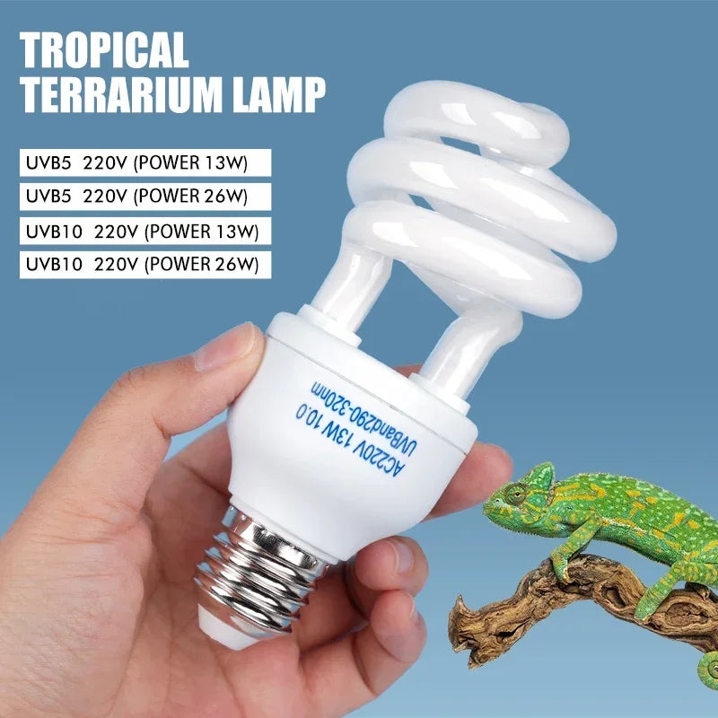 13W/26W UVB Pet Reptile Heating Lamps 5.0 - ProPawPet.com