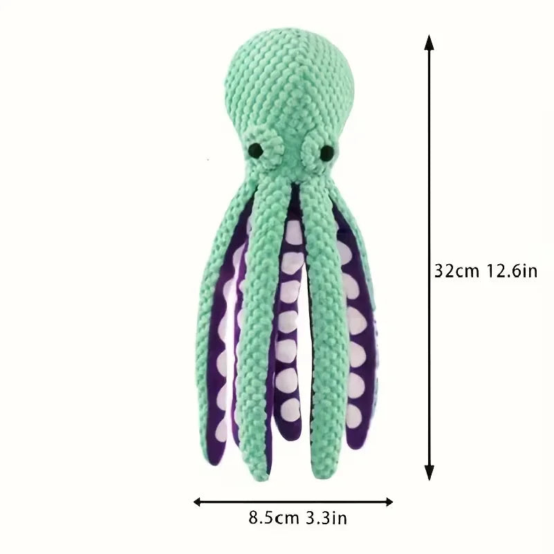 Pet plush octopus toy interactive sound - ProPawPet.com