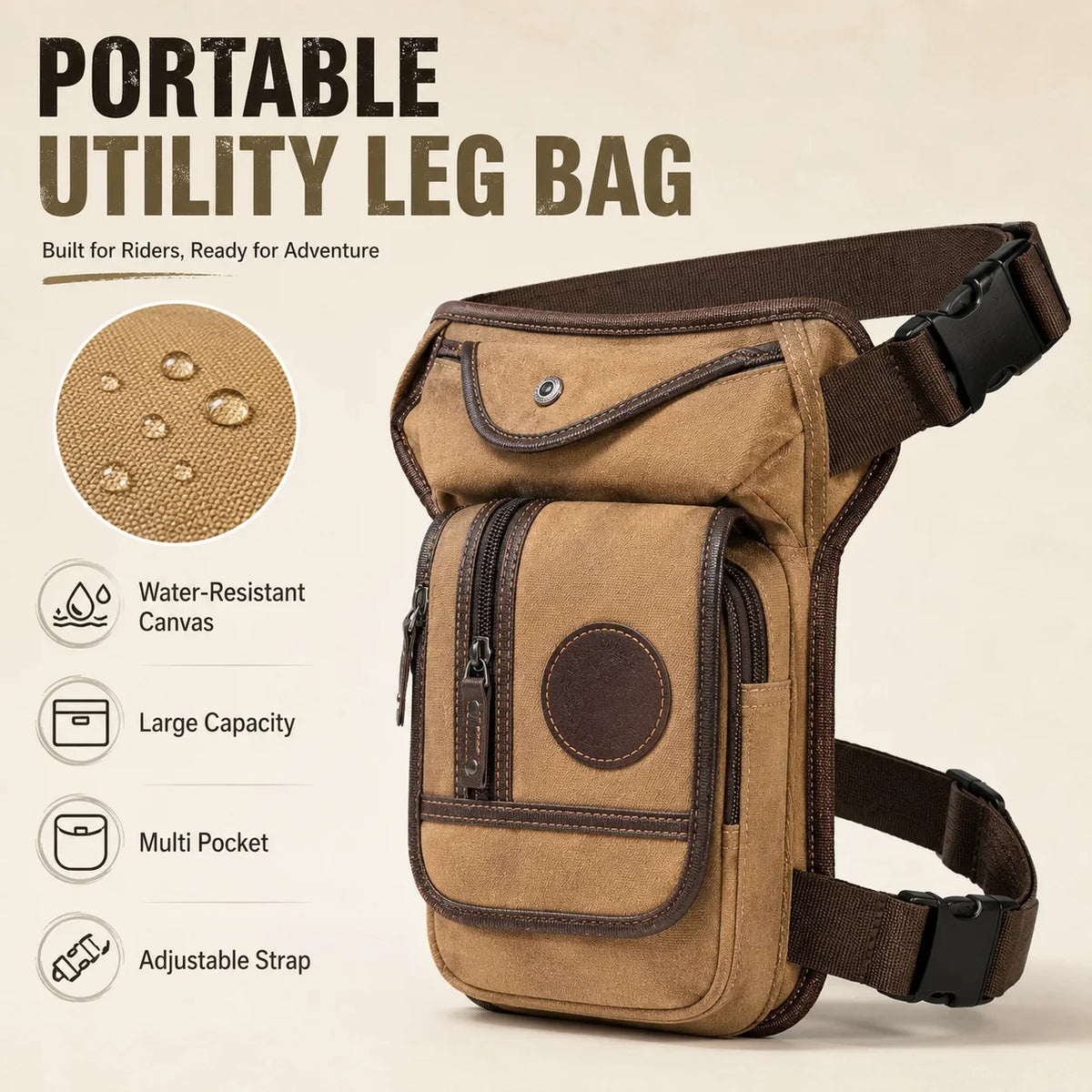 Portable Horse Riding Leg Bag Canvas Nylon - ProPawPet.com