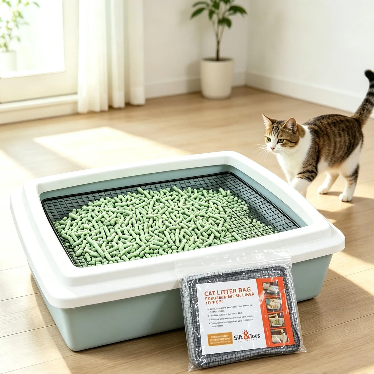 10pcs Reusable Cat Feces Filter Hands Free - ProPawPet.com