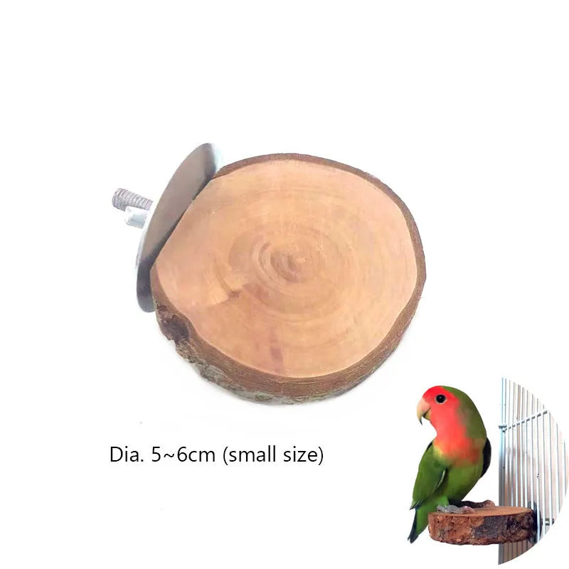 Natural Wood Pet Parrot Raw Wood Fork Tree - ProPawPet.com