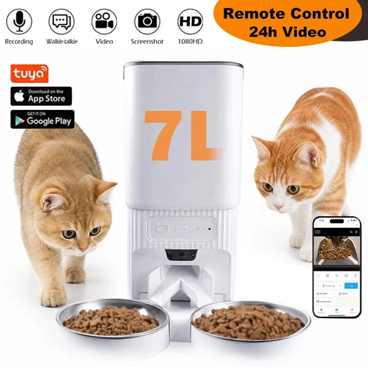 7L Smart Automatic Pet Feeder with HD Camera - ProPawPet.com