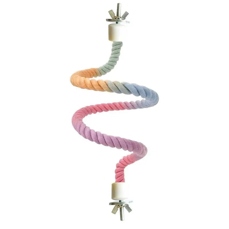 Pet Bird Bite Plaything Parrot Color Rope