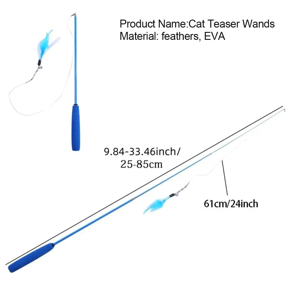 Durable 3-section Cat Teaser Wands - ProPawPet.com
