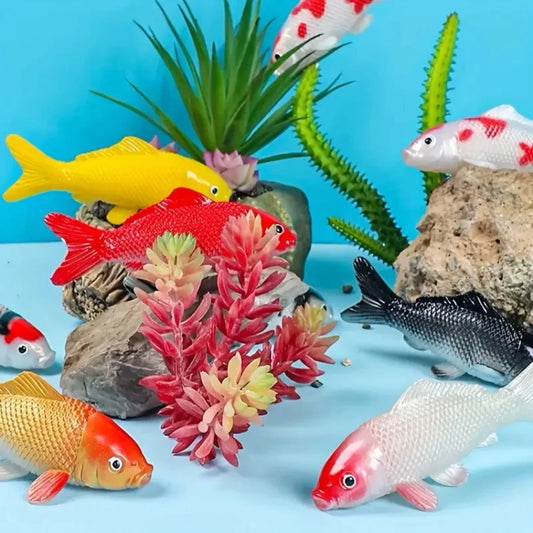 2Pcs Artificial Koi Fish Aquarium Decor, - ProPawPet.com