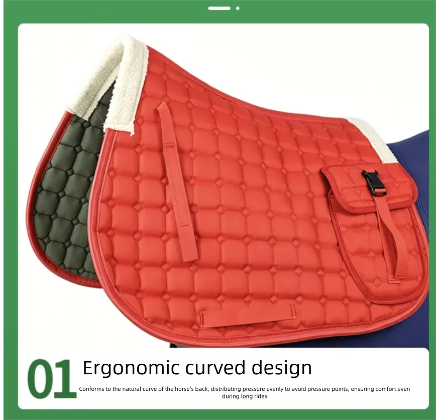 Horse Saddle Pad With Pocket Shock‑Absorbing - ProPawPet.com