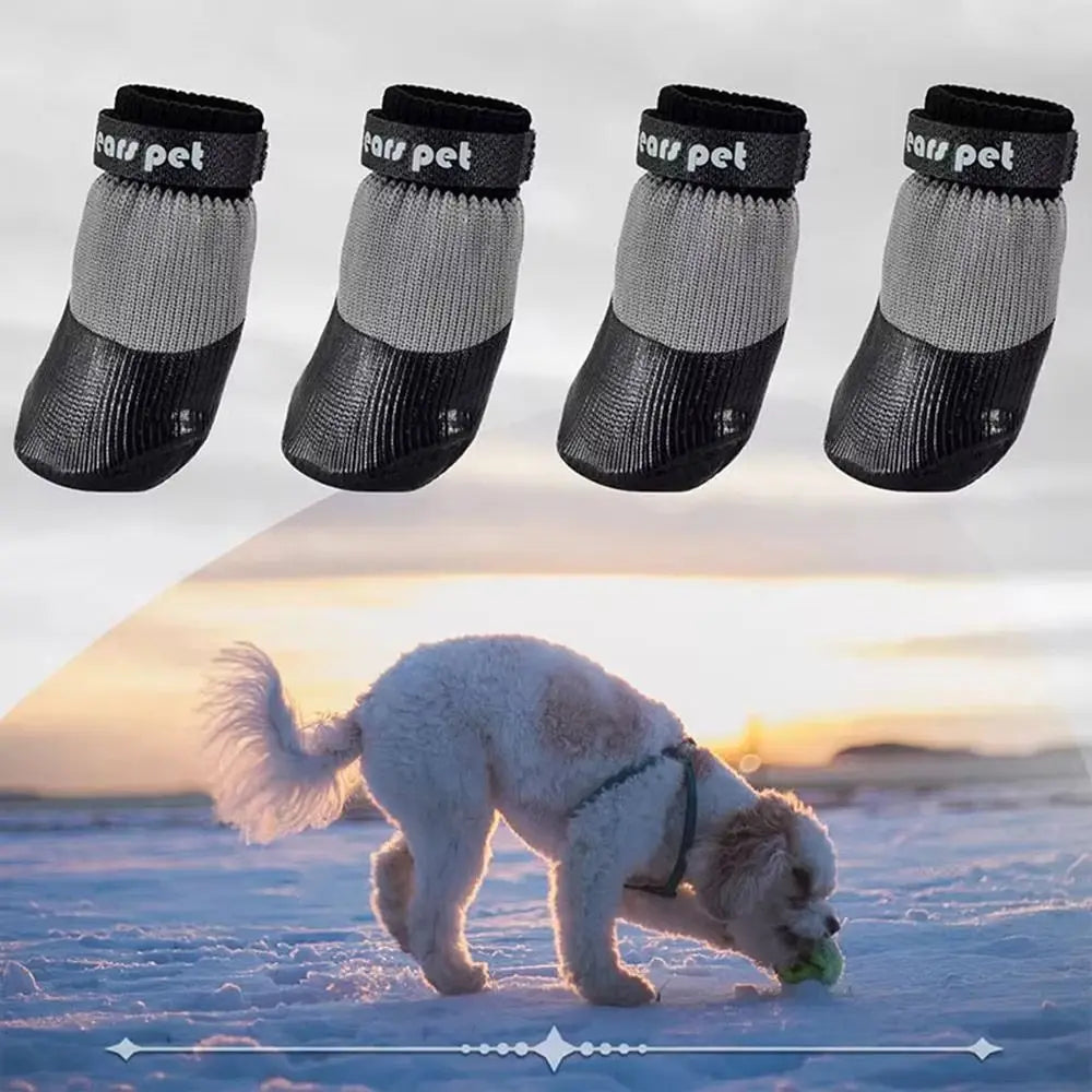 4PCS Cute Waterproof Winter Dog Shoes Warm - ProPawPet.com