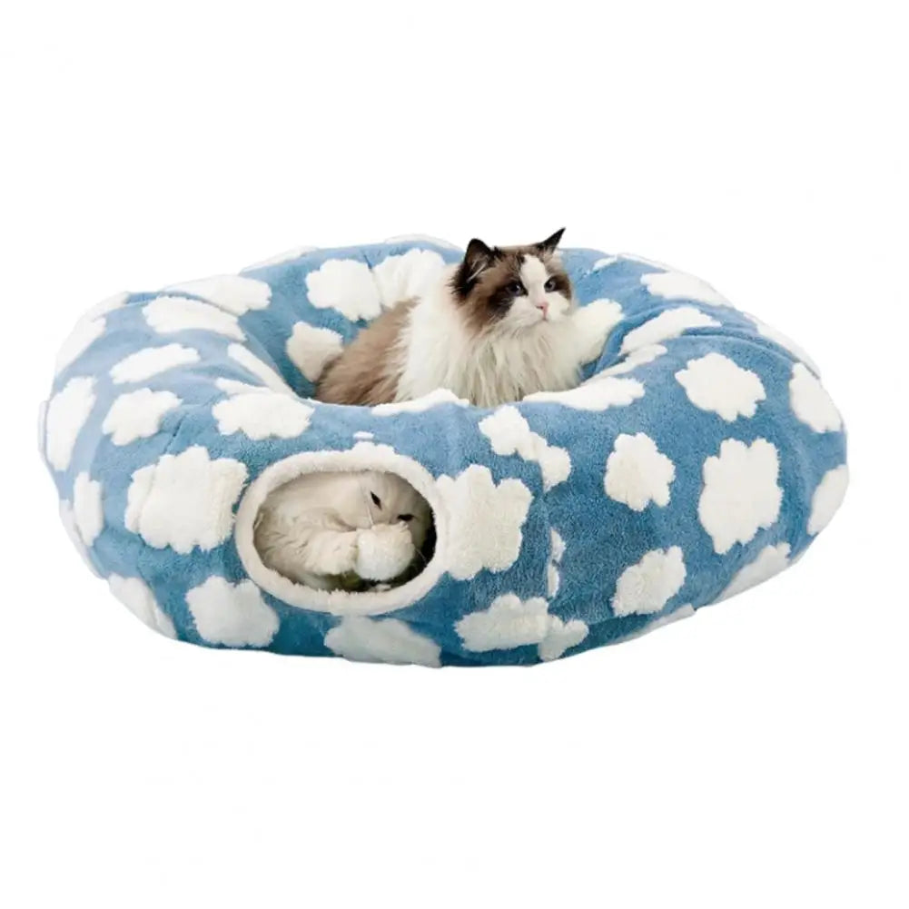 Washable Cat Tunnel Cozy Plush Cat Tunnel - ProPawPet.com