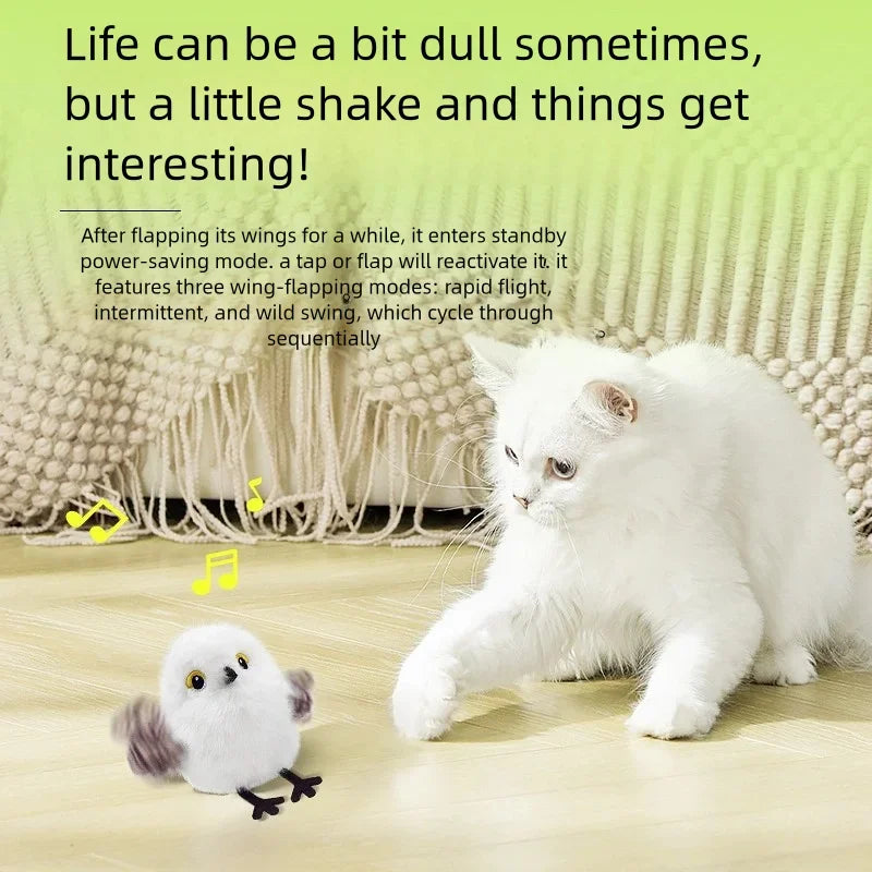 Pet Interactive Flapping Chirping Bird Cat - ProPawPet.com