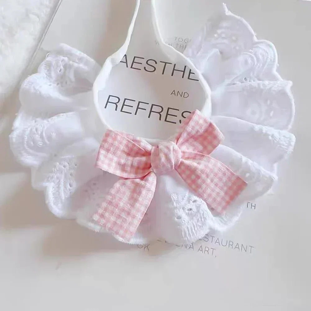 Cute Dog Collar Lace Bowknot Pearl Cat - ProPawPet.com