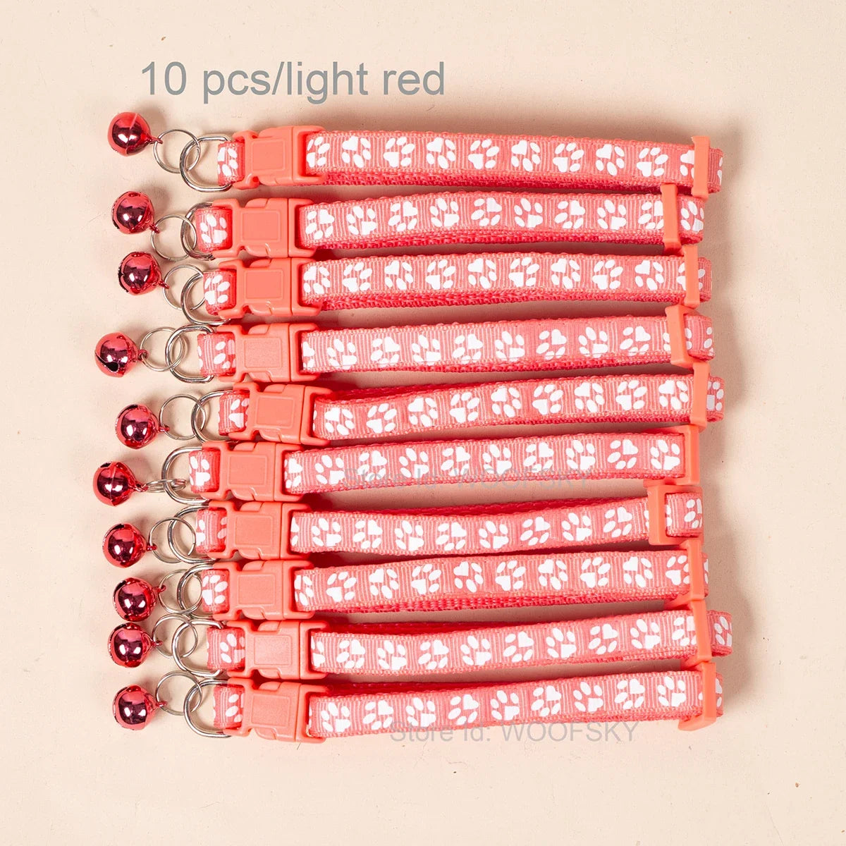 10pcs Colorful Pet Collars with Bell 23 - ProPawPet.com