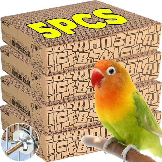 Thickened Parrot Stand-up Cardboard Double - ProPawPet.com
