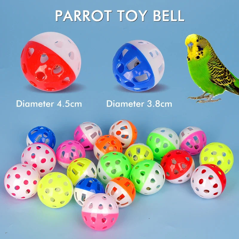 10pcs Pet Parrot Toy Balls Fun Colored - ProPawPet.com