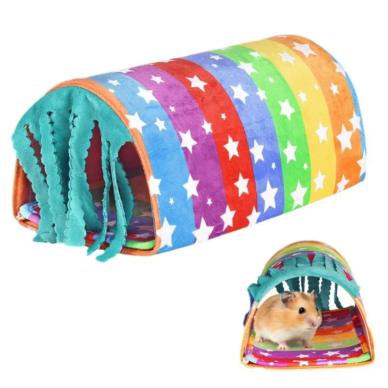 Guinea Pig Rainbowtunnel House Warm Bedding Enclosure