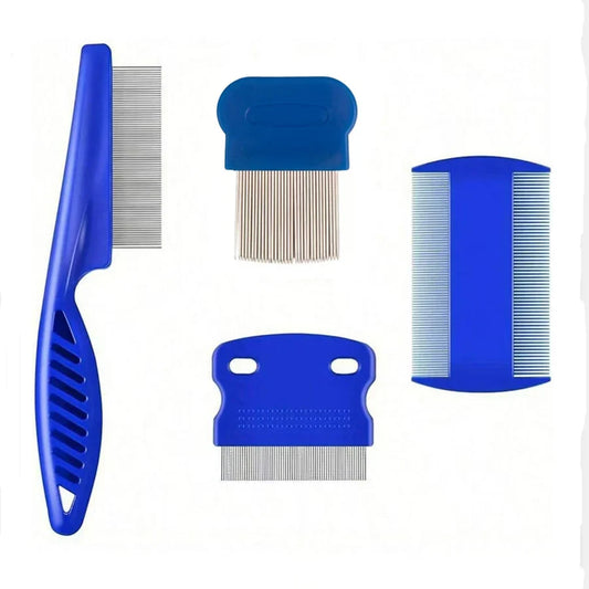 4 Pack Flea Lice Comb, Stainless Steel Dog - ProPawPet.com