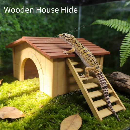 Reptile Cabin Hideout with Removable Ladder - ProPawPet.com