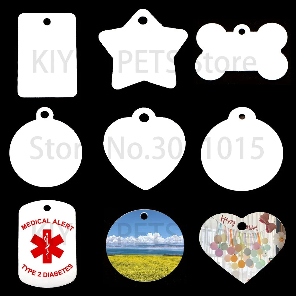 100Pcs Customize Sublimation Dog Tag Pet - ProPawPet.com