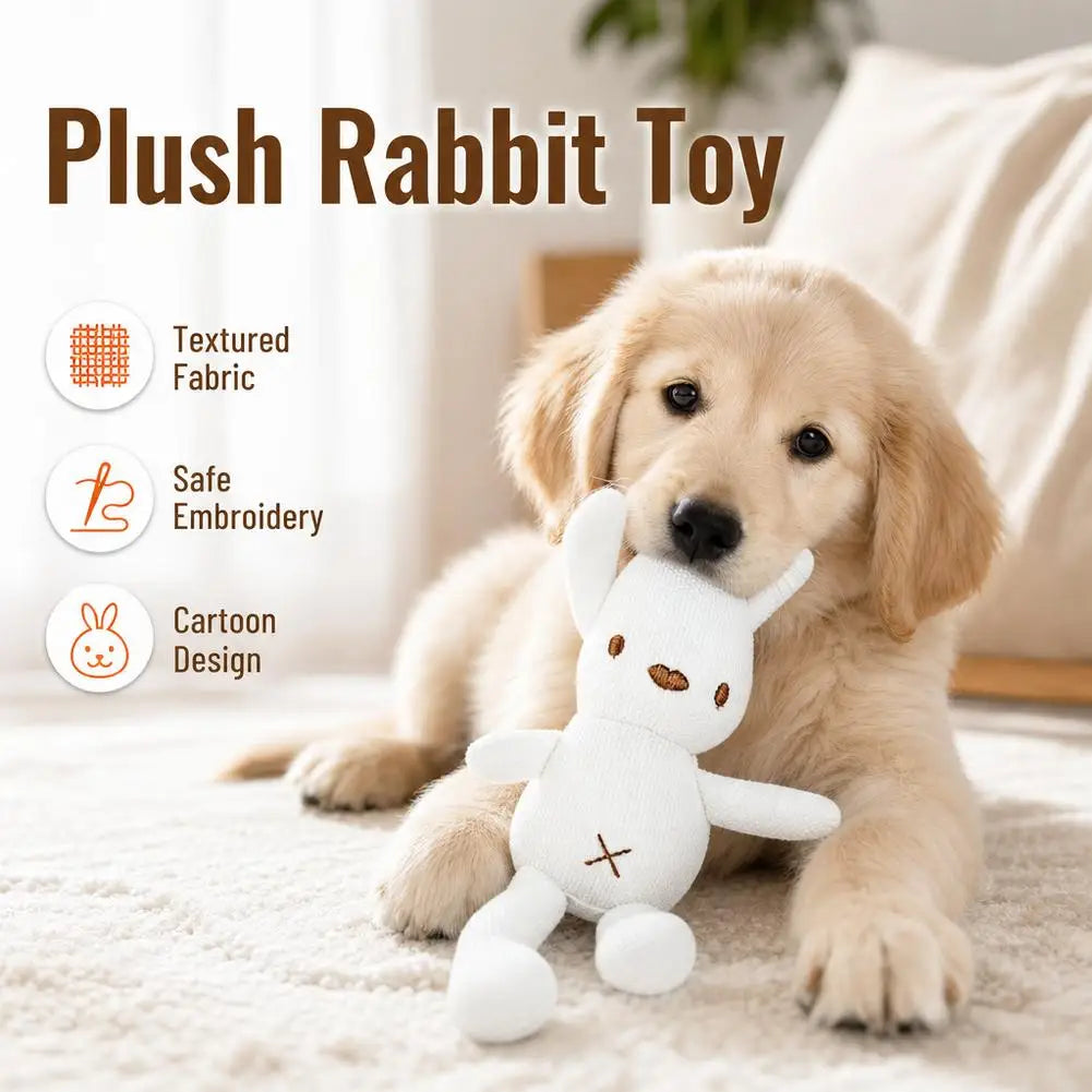 Plush Rabbit Dog Toy Soft Cartoon Bunny - ProPawPet.com