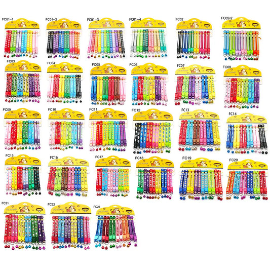 12Pcs Mix Color Anti-Lost Dog Collars Pet - ProPawPet.com