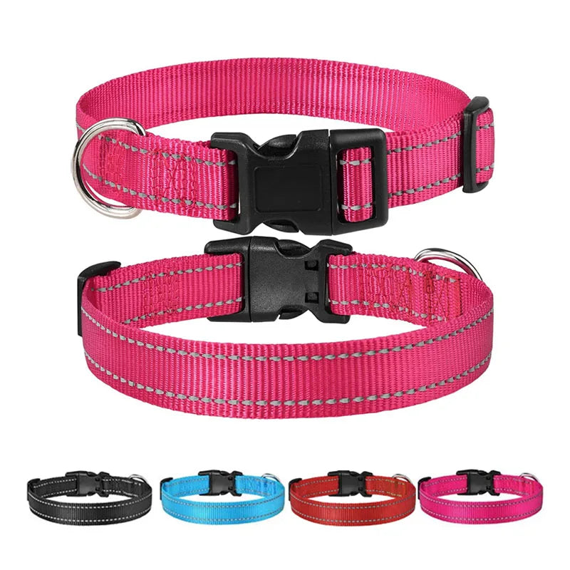 1PC Reflective Dog Collar with Buckle - ProPawPet.com